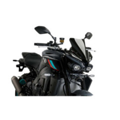 Bulle sport Puig Naked NG pour Yamaha MT-10 22-26 noire