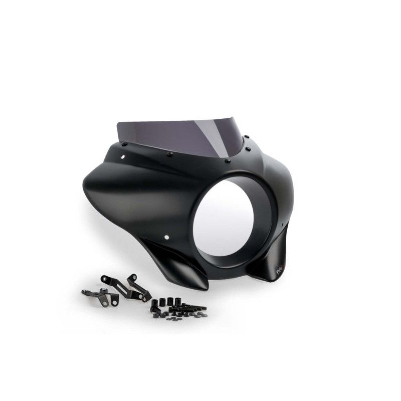 puig semi-windshield sport mirage for harley d softail street bob fxbb 21 24 dark smoke 21409f