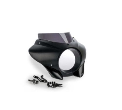 puig semi-windshield sport mirage for harley d softail street bob fxbb 21 24 dark smoke 21409f