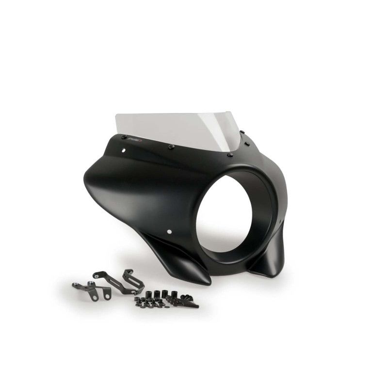 puig semi-windshield sport mirage for harley d softail street bob fxbb 21 24 clear 21409w