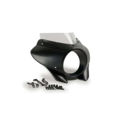 puig semi-windshield sport mirage for harley d softail street bob fxbb 21 24 clear 21409w