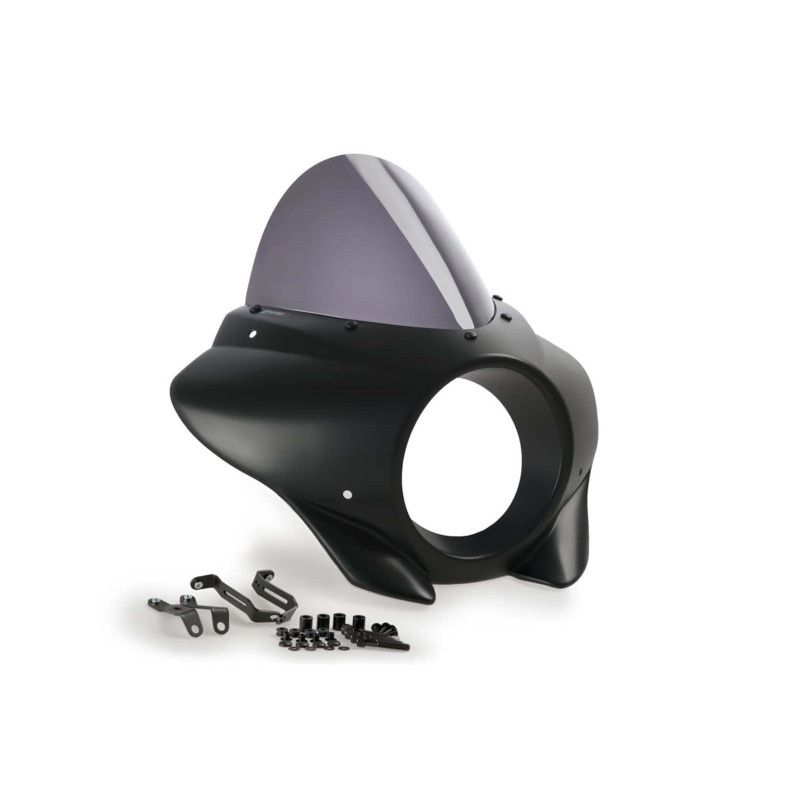 puig semi-windshield touring mirage for harley d softail street bob fxbb 21 24 dark smoke 21410f