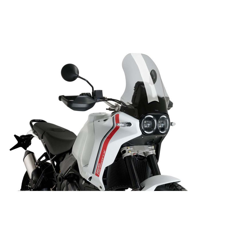 puig windshield touring ducati desert x discovery 2025 light smoke