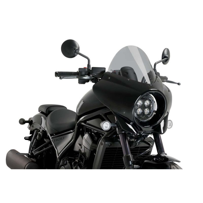 puig semi-windshield touring mirage for honda cmx1100 rebel 21 25 light smoke 21461h