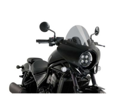 puig semi-windshield touring mirage for honda cmx1100 rebel 21 25 light smoke 21461h