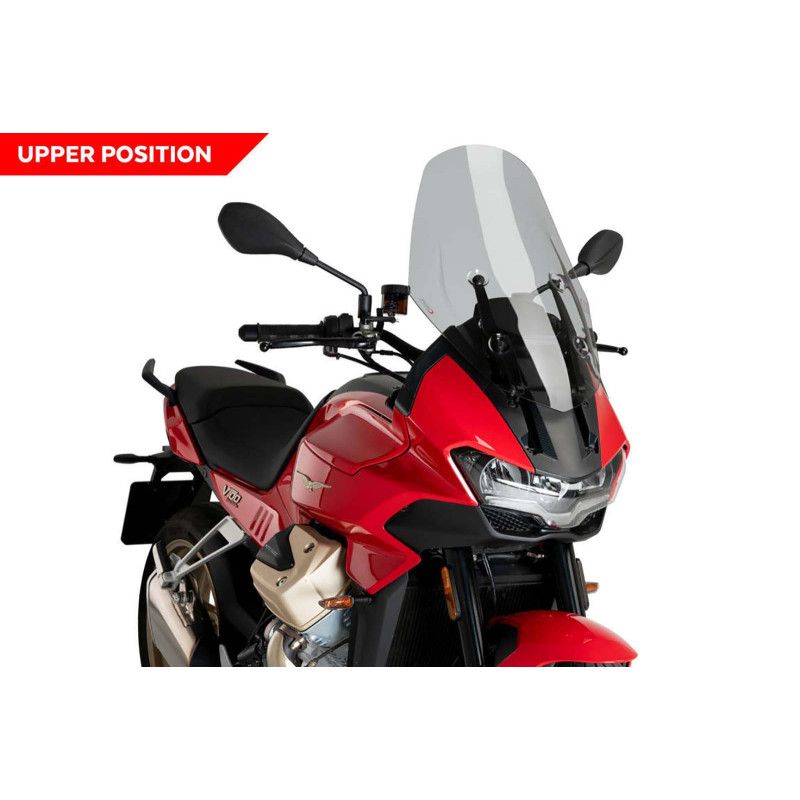 puig touring windshield for moto guzzi v100 mandello 23 25 light smoke