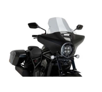 puig high road touring windshield for honda cmx1100 touring rebel 23 25 light smoke