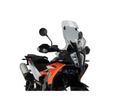puig windshield touring visor for ktm 790 adventure 23 25 light smoke