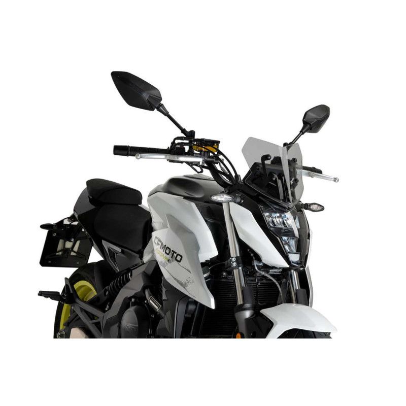 puig naked ng sport windshield for cfmoto 650 nk 21 25 light smoke