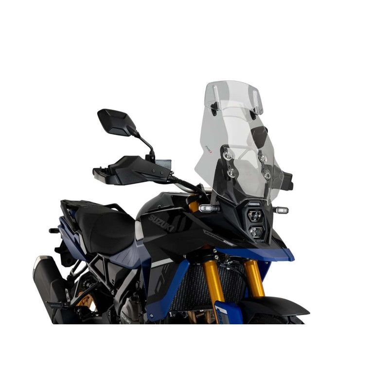 puig windshield touring visor for suzuki dl800 v strom tech 23 24 light smoke