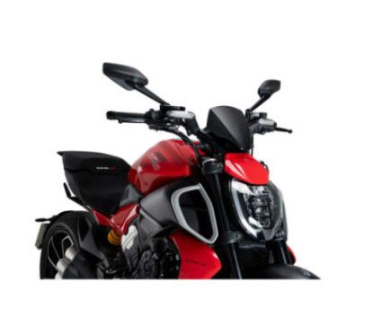 puig naked ng sport plus screen for ducati diavel v4 24 25 matt black