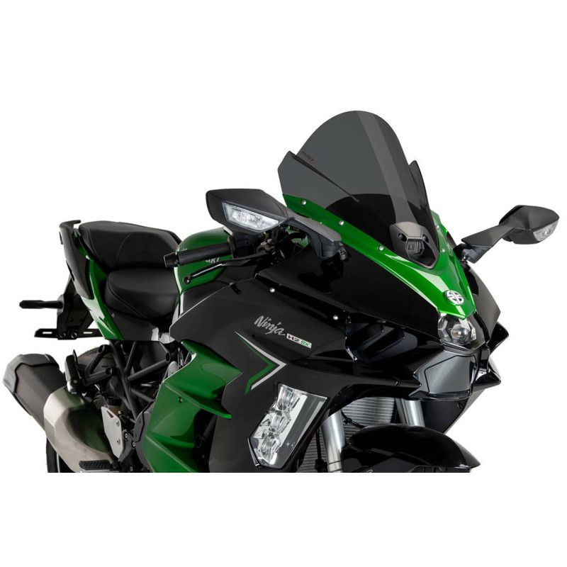 Puig Z Racing Windschutzscheibe fur Kawasaki Ninja H2 SX 23 24 dunkel getont