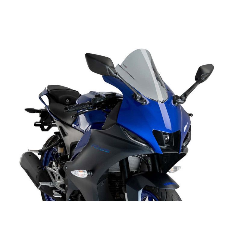 puig z racing windshield for yamaha yzf r125 23 25 light smoke