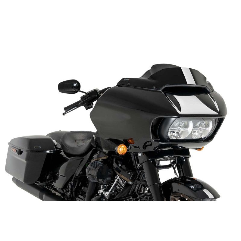 Cupula deportiva Puig High Road para Harley-Davidson D-CVO Road Glide Custom FLTRXSE 2018, color negro