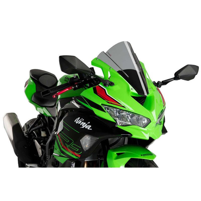 puig z racing windshield for kawasaki zx 4r ninja 24 25 light smoke