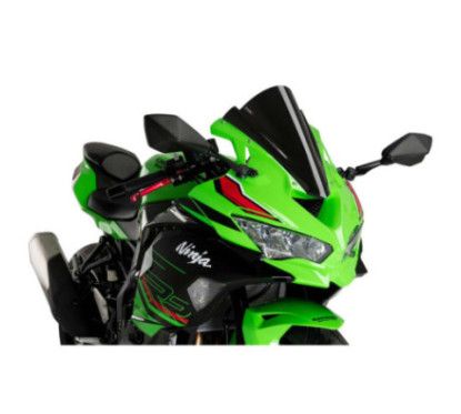 puig z racing screen for kawasaki zx 4r ninja 24 25 black