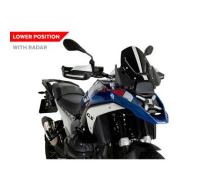 puig sport windshield with radar for bmw r1300 gs triple black 23 25 black