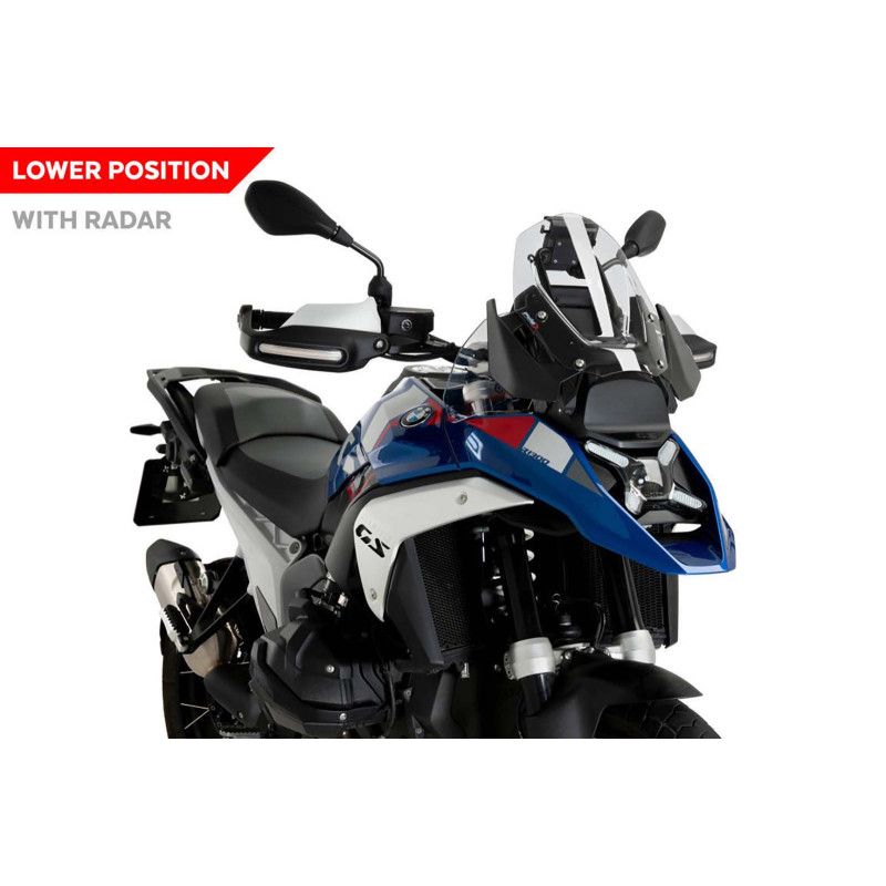 puig cupolino sport con radar per bmw r1300 gs adventure 24 25 trasparente