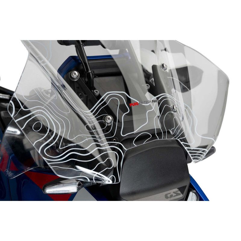 puig cupolino touring con radar per bmw r1300 gs 23 25 serigrafato