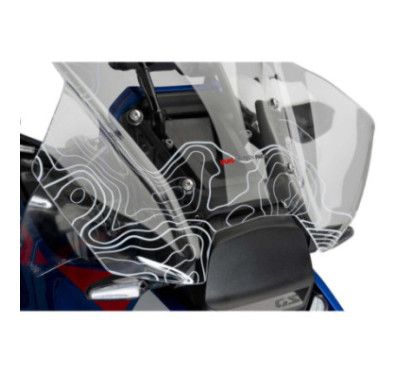 puig touring windshield with radar for bmw r1300 gs option 719 tramontana 23 25 screen printed