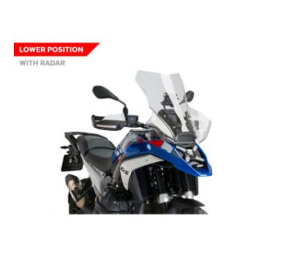 puig touring windshield with radar for bmw r1300 gs trophy 23 25 transparent