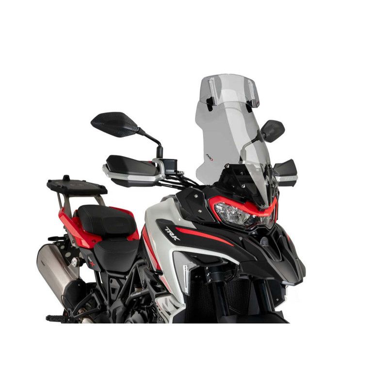 puig windshield touring visor for benelli trk 702 x 23 25 light smoke
