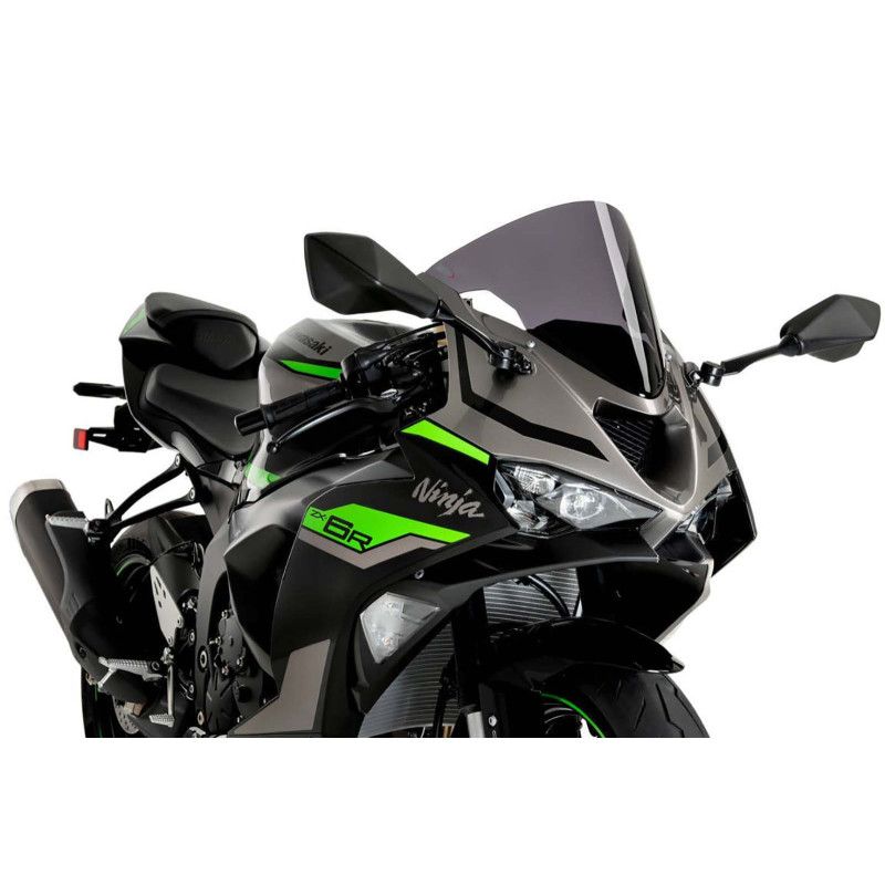 Parabrisas Puig R Racer para Kawasaki ZX-6R Ninja 24/25 ahumado oscuro