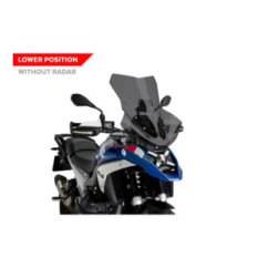 Parabrisas Puig Touring sin radar para BMW R1300GS Triple Black 23/25 ahumado oscuro