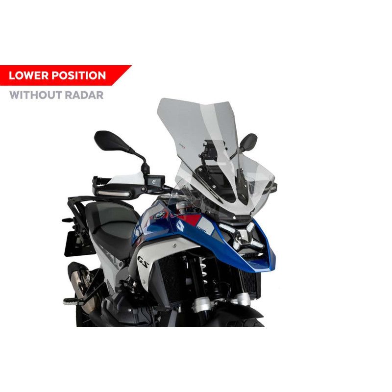 puig cupolino touring senza radar per bmw r1300 gs 23 25 fume chiaro