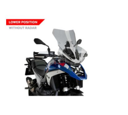 puig windshield touring without radar for bmw r1300 gs trophy 23 25 light smoke
