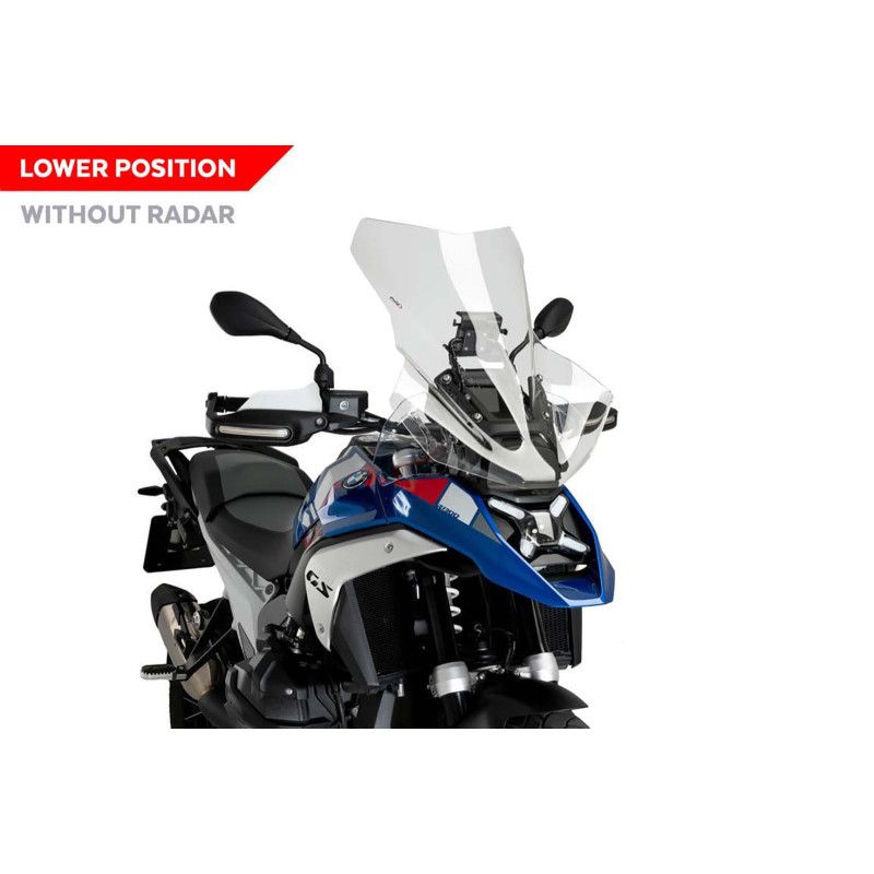 Parabrisas Puig Touring sin radar para BMW R1300GS Trophy 23/25 transparente