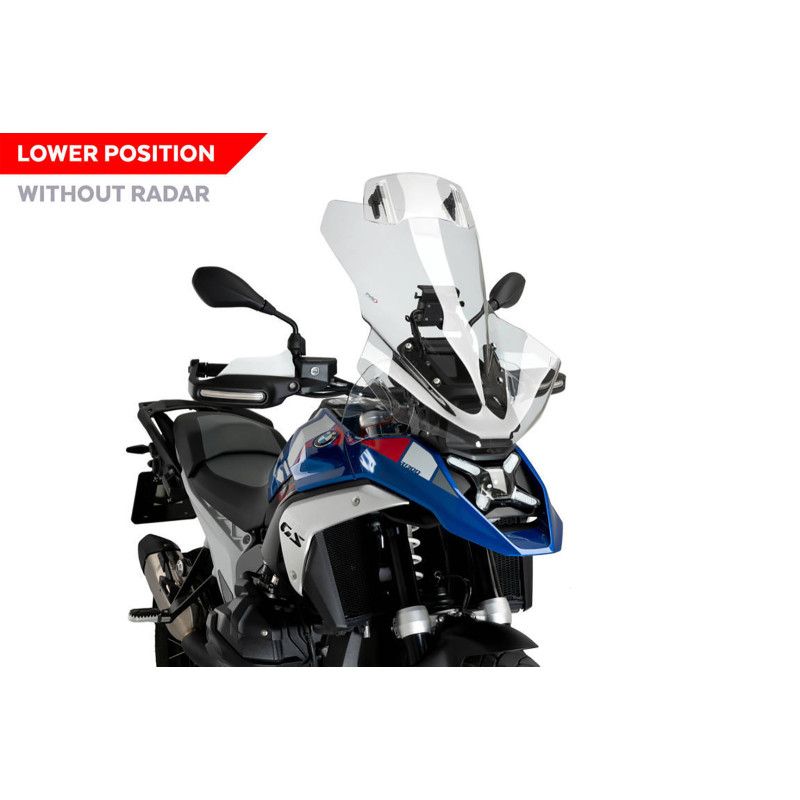 puig cupolino touring visor without radar for bmw r1300 gs 23 25 clear