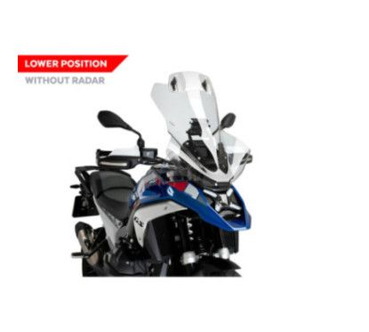 puig cupolino touring visor without radar for bmw r1300 gs trophy 23 25 clear