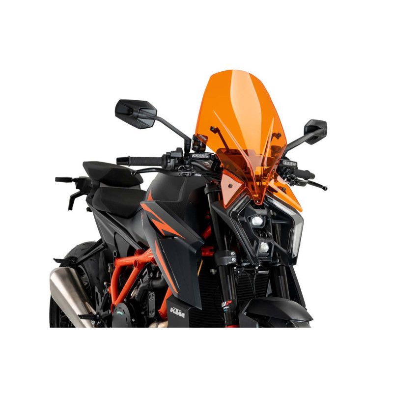 puig naked ng touring screen for ktm 1390 r evo superduke 24 25 orange