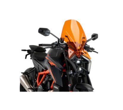 puig cupolino naked ng touring per ktm 1390 r superduke 24 25 arancione