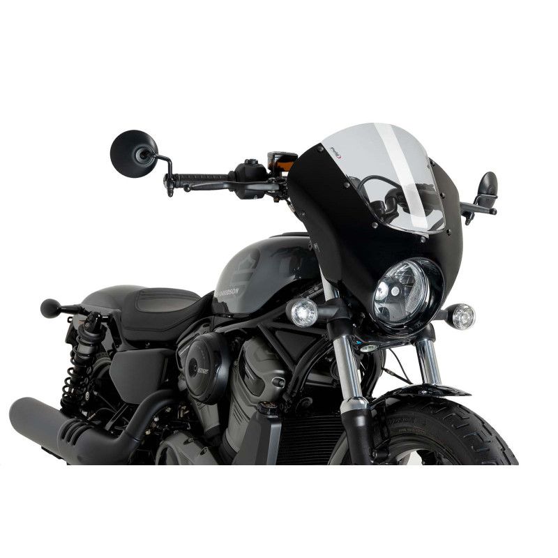Puig Dark Night Halbverkleidungs-Windschutzscheibe fur Harley D Nightster 975 Special 23 24, leicht getont, 21957h