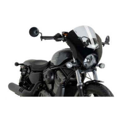 puig dark night semi-windshield windshield for harley d nightster 975 special 23 24 light smoke 21957h