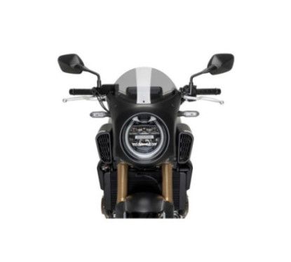 puig half windshield for honda cb650r neo sports cafe eclutch 24 25 light smoke black