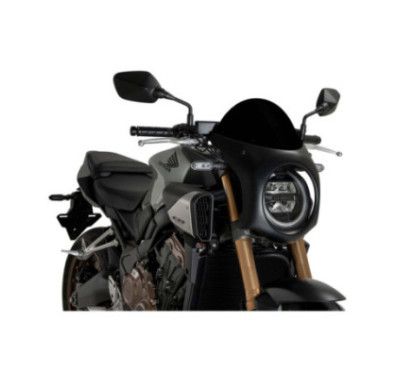 puig half windshield for honda cb650r neo sports cafe eclutch 24 25 black black