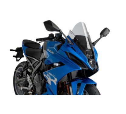 puig z racing windshield for suzuki gsx 8r 24 25 light smoke