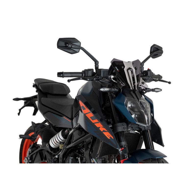 puig naked ng sport windshield for ktm 125 duke 24 25 dark smoke