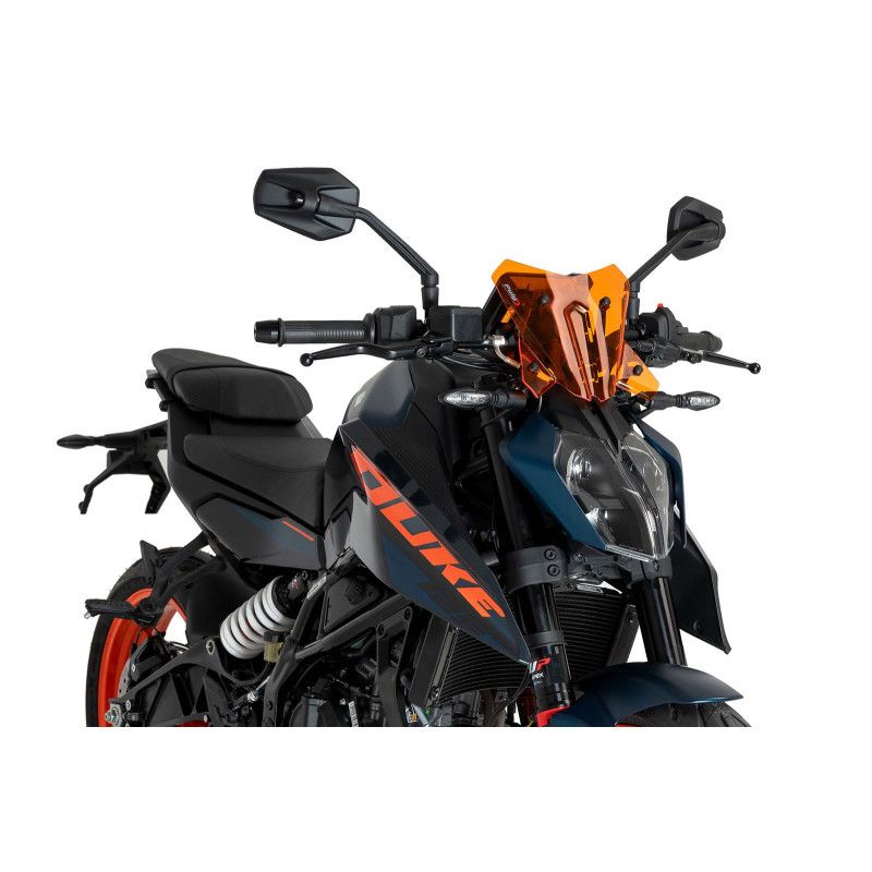 puig cupolino naked ng sport per ktm 390 duke 24 25 arancione