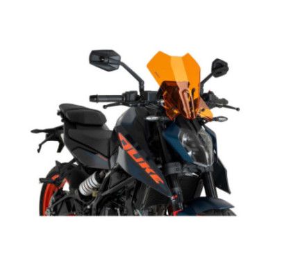 puig cupolino naked ng touring per ktm 390 duke 24 25 arancione