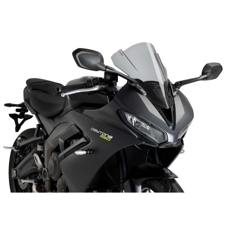 puig z racing windshield for triumph daytona 660 24 25 light smoke