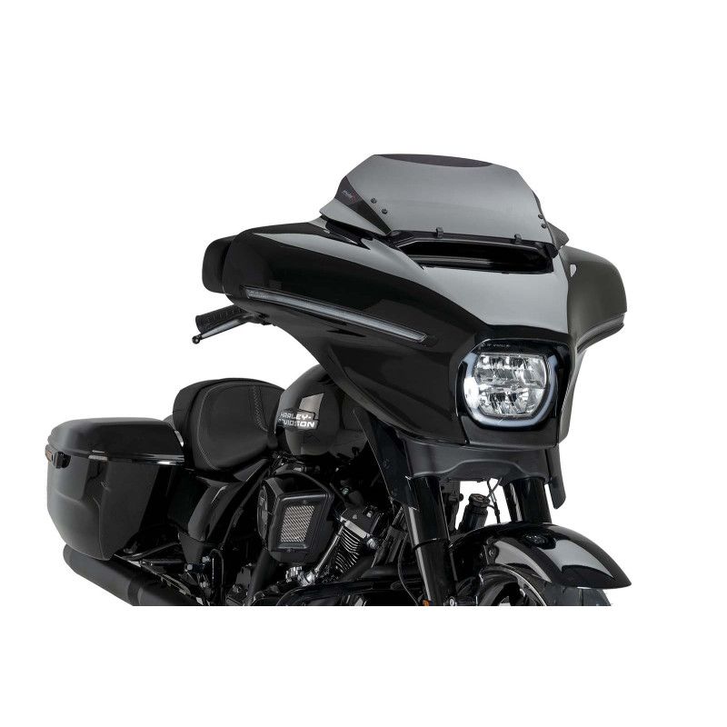 puig high road sport windshield for harley d street glide flhx 2024 dark smoke