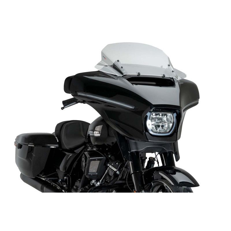 puig high road touring windshield for harley d street glide flhx 2024 light smoke