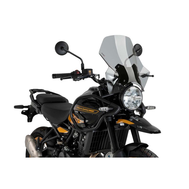 puig adjustable windshield for royal enfield himalayan 450 24 25 light smoke