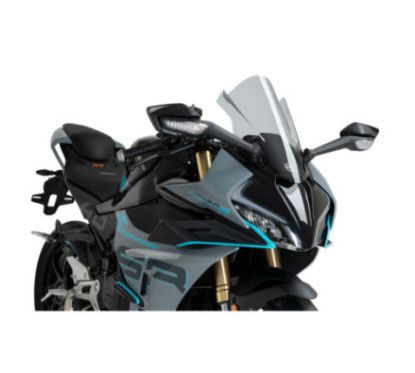 puig windshield z racing cfmoto 450 sr s 23 24 light smoke