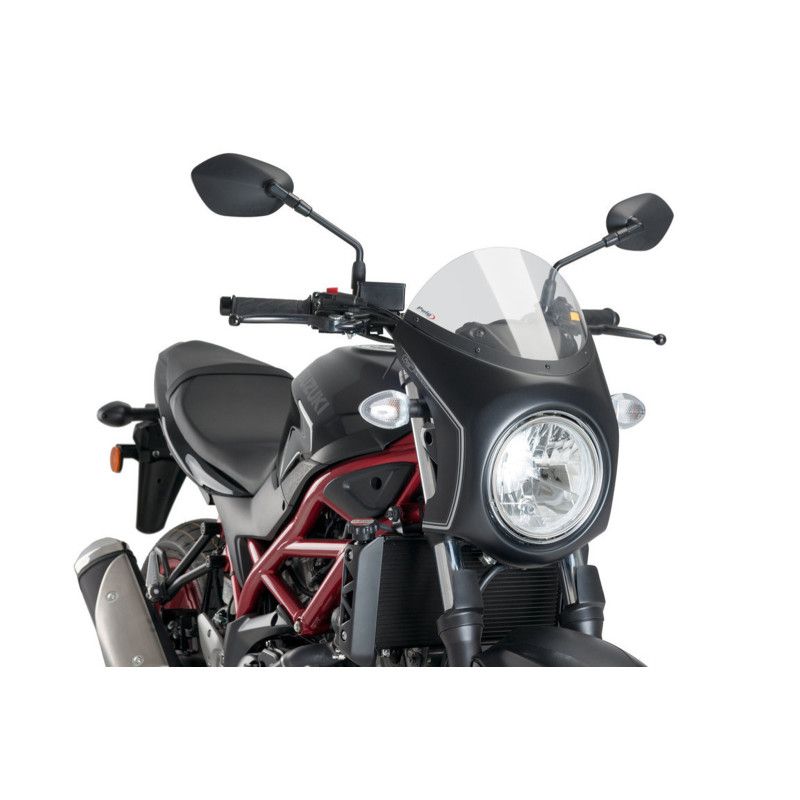 Demi-carenage Puig pour Suzuki SV650 16-25, fume clair noir