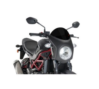 Semicarenado Puig para Suzuki SV650 16 25 en carbono negro